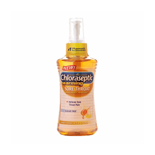 Chloraseptic Warming Sore Throat Spray, Honey Lemon - 6 Oz